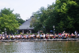 Beer Garden Seehaus in English Garden Munich