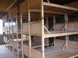 Sleeping hall in the barracks