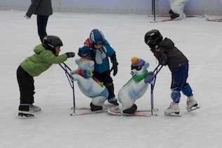 Ice skating at Stachus