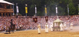 The good monks at the Knights Tournament in Kaltenberg