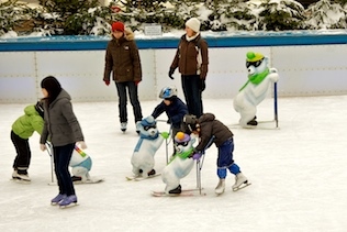 Ice skating in Munich
