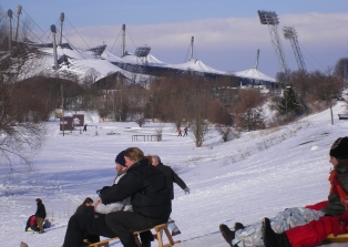 Sledding hills Munich