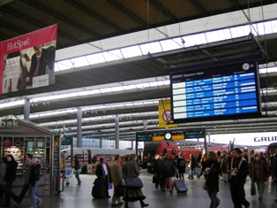 Concourse at central station Munich