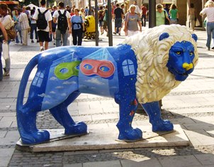Masked Lion in Munich