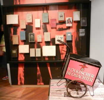 Book burning in Munich during National Socialism