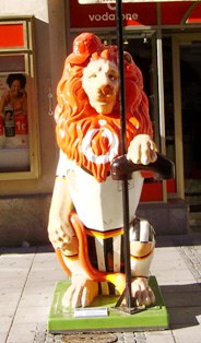 Lion from the national soccer team in Munich