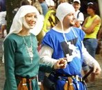 Burgess couple in their best dress